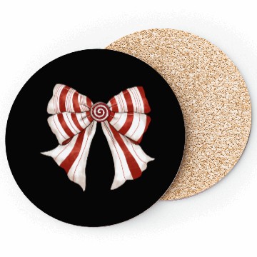 Discover Christmas Coquette Bow, Cute Christmas Coasters