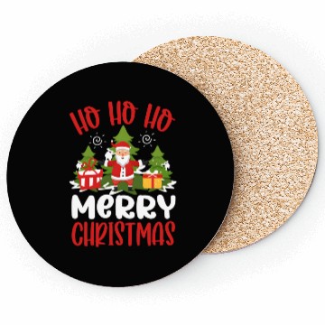 Discover HOHOHO MERRY CHRISTMAS Coasters