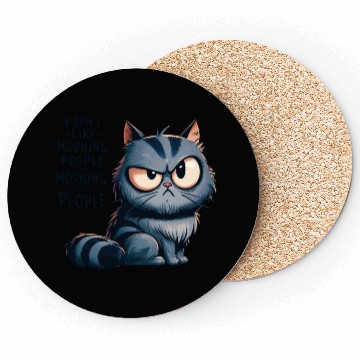 Discover Anti-Morning Grumpy Cat Coasters