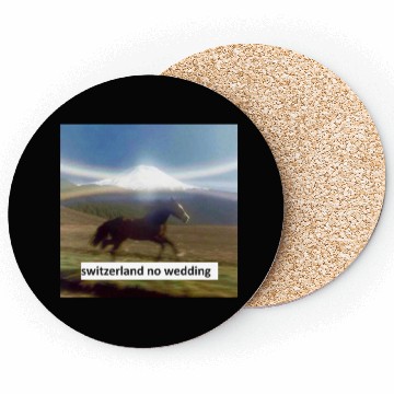 Discover horse switzerland no wedding Coasters