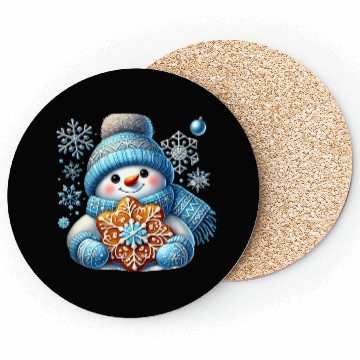 Discover Snowman Christmas, Funny Snowman Coasters