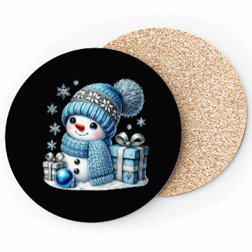 Discover Snow Christmas, Cute Christmas Coasters