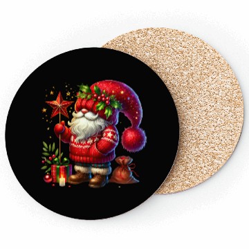 Discover Merry Christmas, Cute Christmas Gnome Coasters