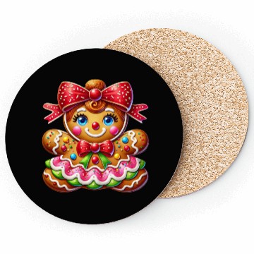 Discover Gingerbread Christmas, Merry Christmas, Candy Coasters