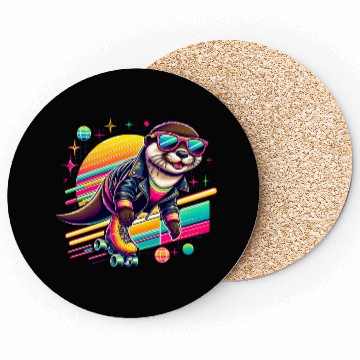 Discover Retro Roller Skating Otter Adventure Coasters