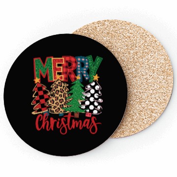 Discover Tree Christmas, Christmas Retro Coasters