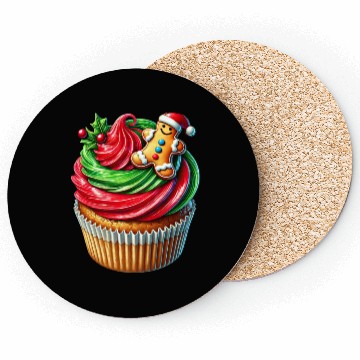 Discover Christmas ice cream, Merry Christmas Coasters