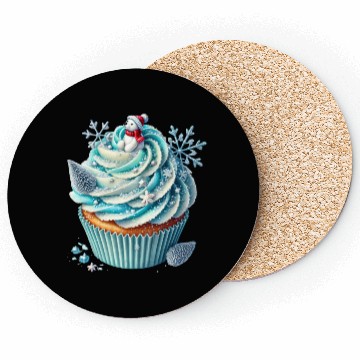 Discover Christmas ice cream, Merry Christmas Coasters