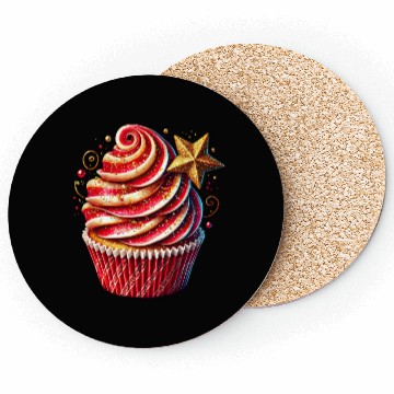 Discover Christmas ice cream, Merry Christmas Coasters