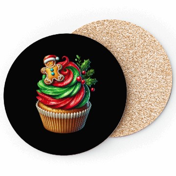 Discover Christmas ice cream, Merry Christmas Coasters