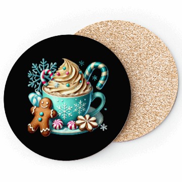 Discover Christmas ice cream, Coquette Chistmas Coasters