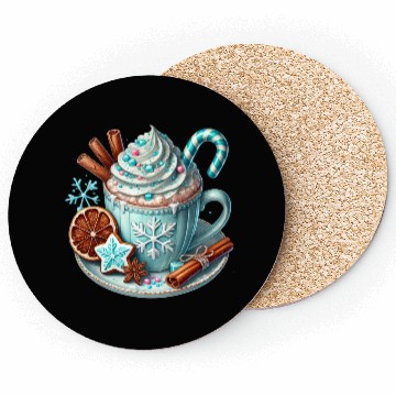 Discover Christmas ice cream, Coquette Chistmas Coasters