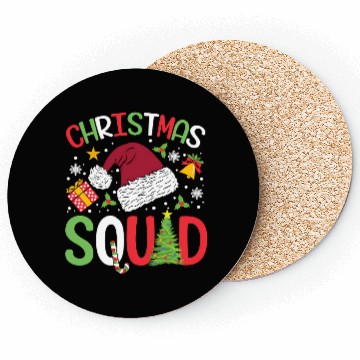 Discover CHRISTMAS SQUAD Christmas hat Coasters