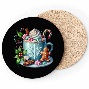 Discover Christmas ice cream, Coquette Chistmas Coasters