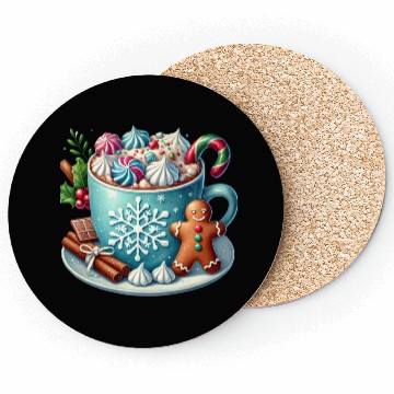 Discover Christmas Ice Cream, Christmas Coteque Coasters