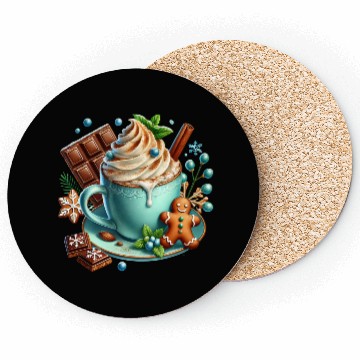 Discover Christmas ice cream, Coquette Chistmas Coasters