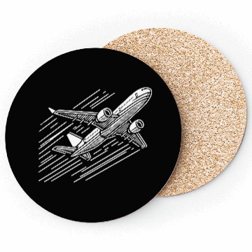 Discover Minimalistic Vector Passenger Aircraft path33 Coasters