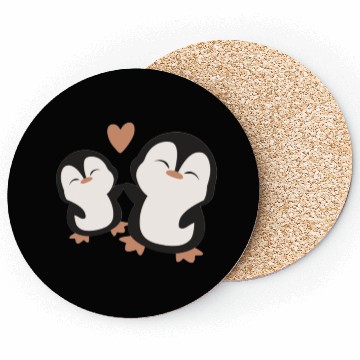 Discover Brown Flat Illustrative Newborn Coasters