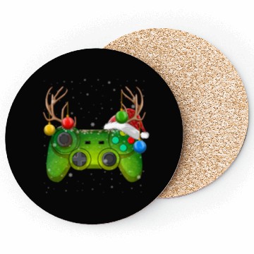 Discover Video Game Controller Christmas Lights Gamer Coasters
