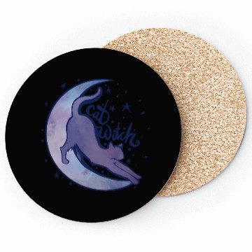 Discover Cat Witch Coasters