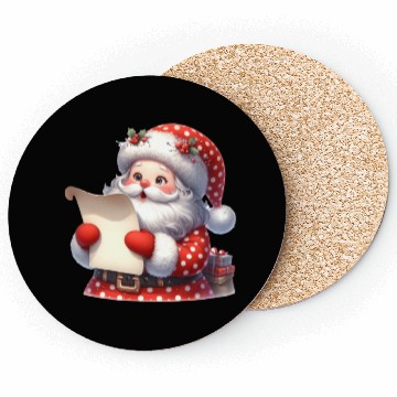 Discover Santa Christmas, Merry Christmas Coasters