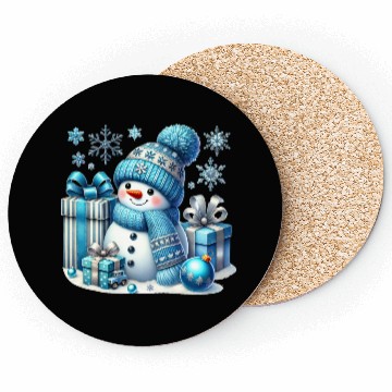 Discover Snowman Christmas, Cute Christmas Coasters