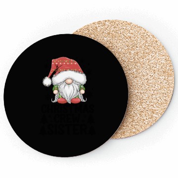 Discover Christmas Crew Sister Gnome Coasters