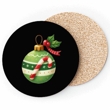Discover Merry Christmas, Christmas Coquette Bow Coasters