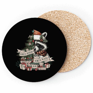 Discover Christmas Tree, Merry Christmas Coasters