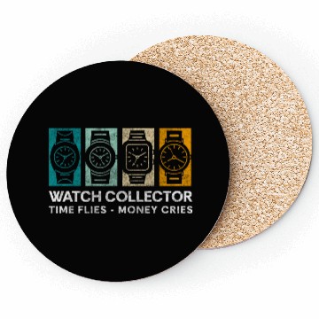 Discover Watch Collector Watchmaker Time Old School Coasters