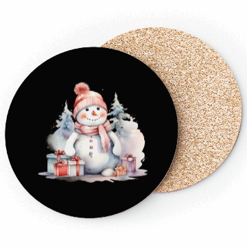 Discover Snowman Christmas, Merry Christmas Coasters