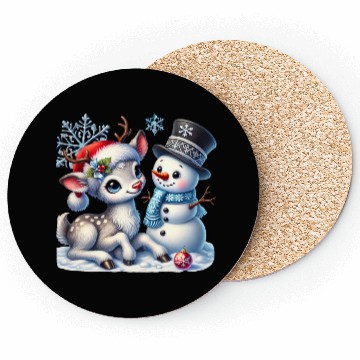 Discover Snowman Christmas, Merry Christmas Coasters