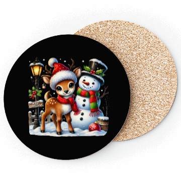 Discover Snowman Christmas, Merry Christmas Coasters