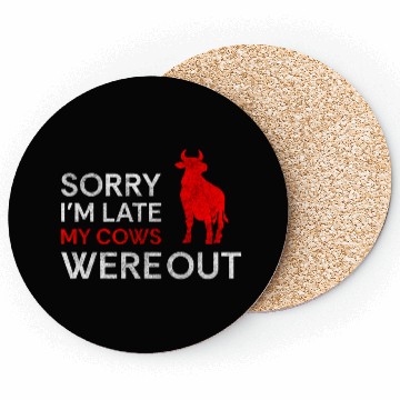 Discover Cows Stable Sweet Grazing Animal Coasters