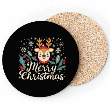 Discover Christmas Reindeer Coasters