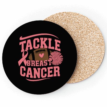 Discover tackle breast cancer Coasters