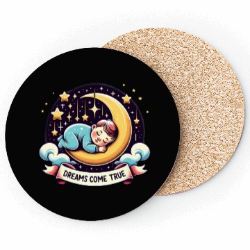 Discover Dreams Come True Under Starry Night Sky Coasters
