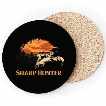 Discover Sharp Hunter Fathers Day Hunting Parents Animal Sh Coasters