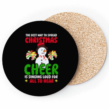 Discover Christmas Cheerleader Christmas Cheer Loud Hear Coasters