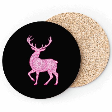 Discover Mandala Hirsch Deer Mystical Madalas Coasters