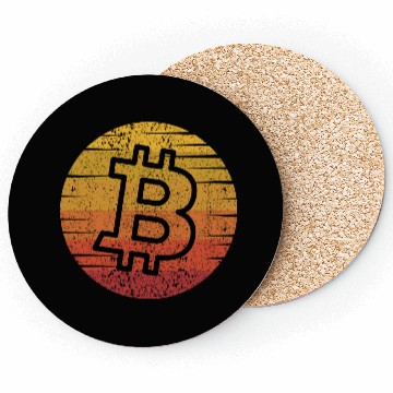 Discover Retro Vintage Bitcoin Coasters Crypto Trader Coasters