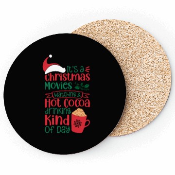 Discover Its a Christmas Movies Watching and Hot Cocoa Coasters