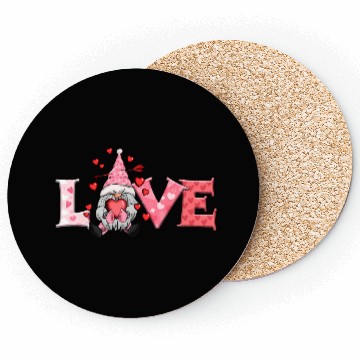 Discover Gnomes Valentines, Valentine Retro Coasters