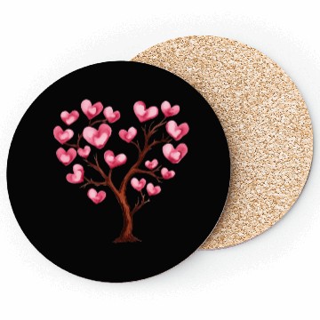 Discover Heart Tree, Valentines Day Coasters