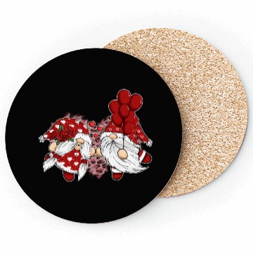Discover Gnomes Valentines Revelin Coasters