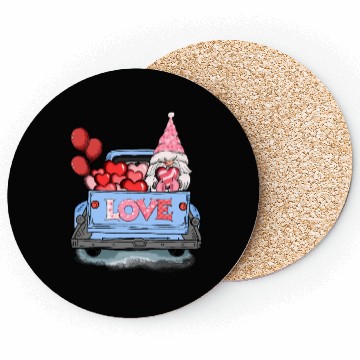 Discover Gnomes Valentines Revelin Coasters
