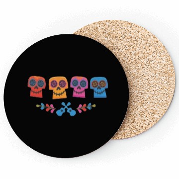Discover Día de los Muertos Sugar Coasters