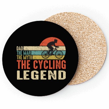 Discover Dad: The Man, The Myth, The Legend - Bold Design Coasters