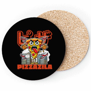 Discover Pizzazila Pizza Monster Lover Coasters