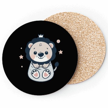 Discover cute lion cub Coasters